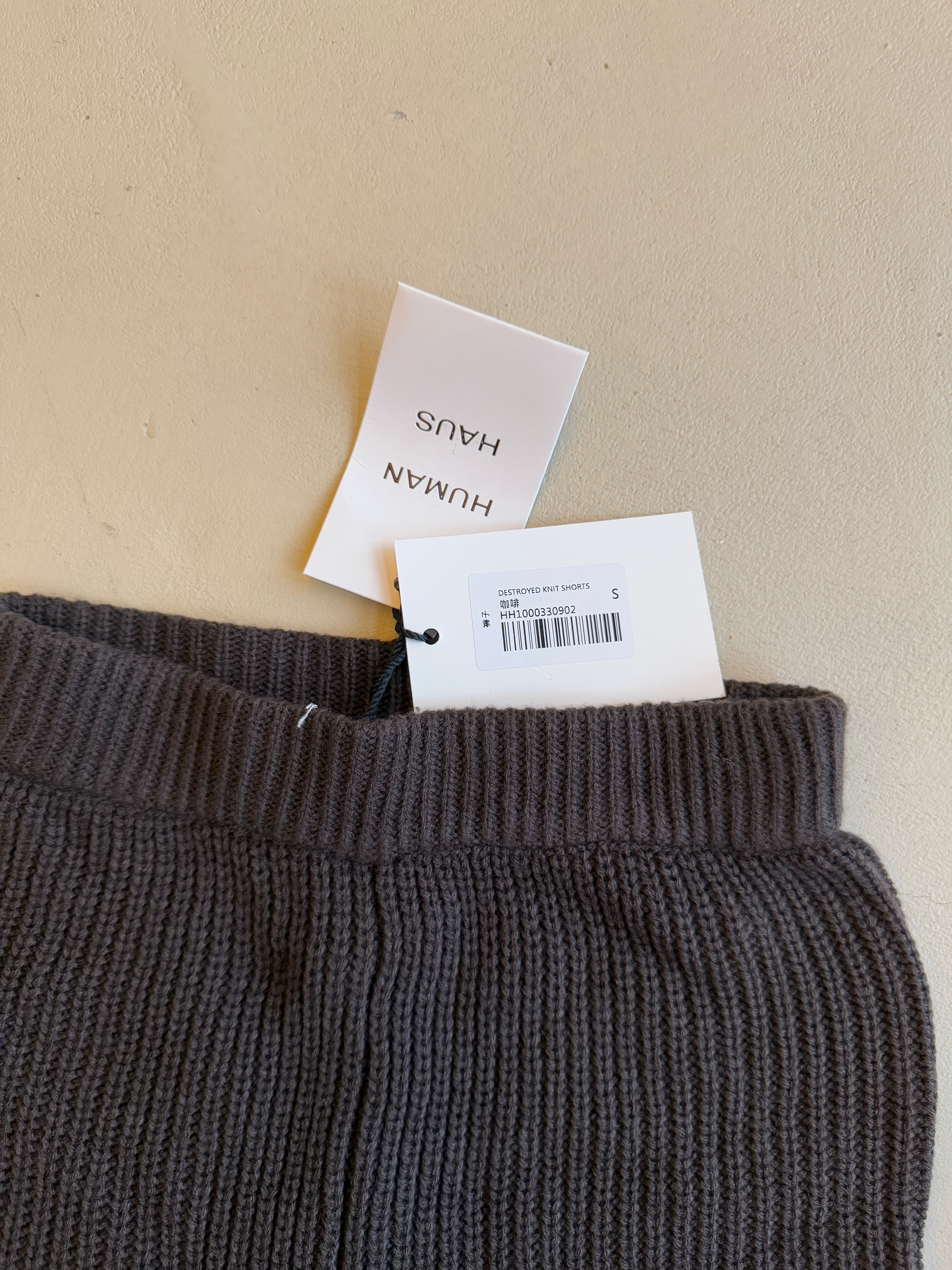 【拍照樣品】Destroyed Knit Shorts