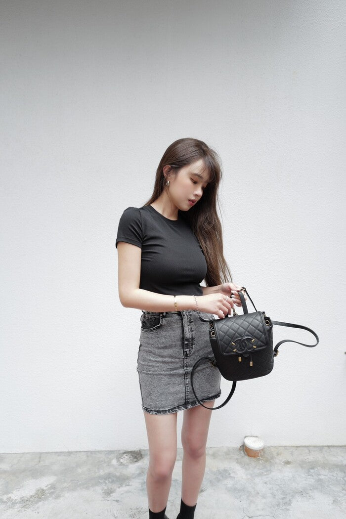 FITTED CROPPED TEE