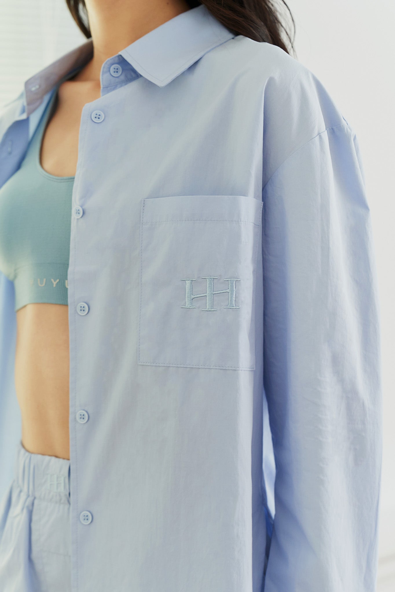 品牌LOGO長袖襯衫套裝<br>H Logo Cotton Shirt Set