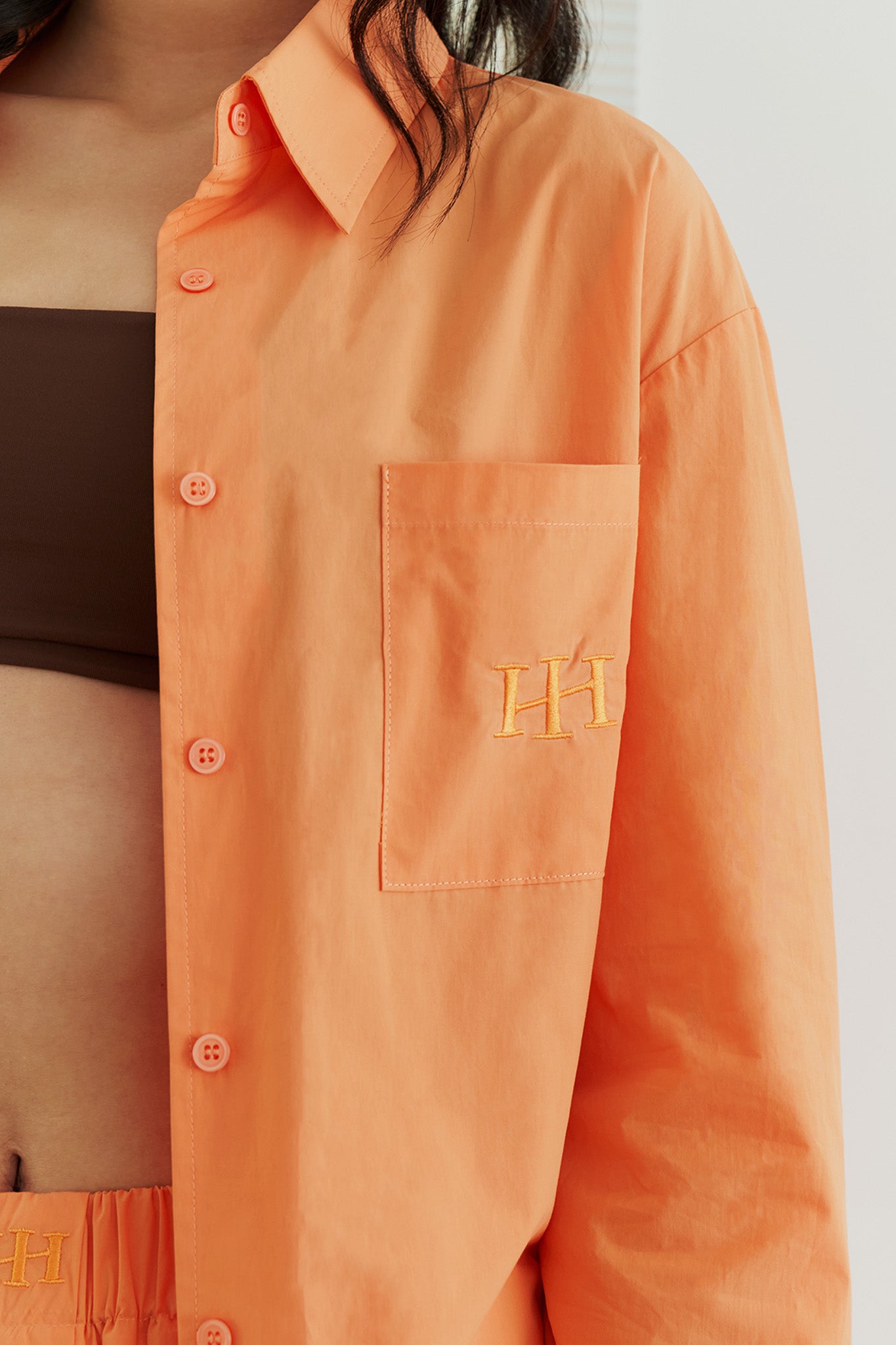 品牌LOGO長袖襯衫套裝<br>H Logo Cotton Shirt Set