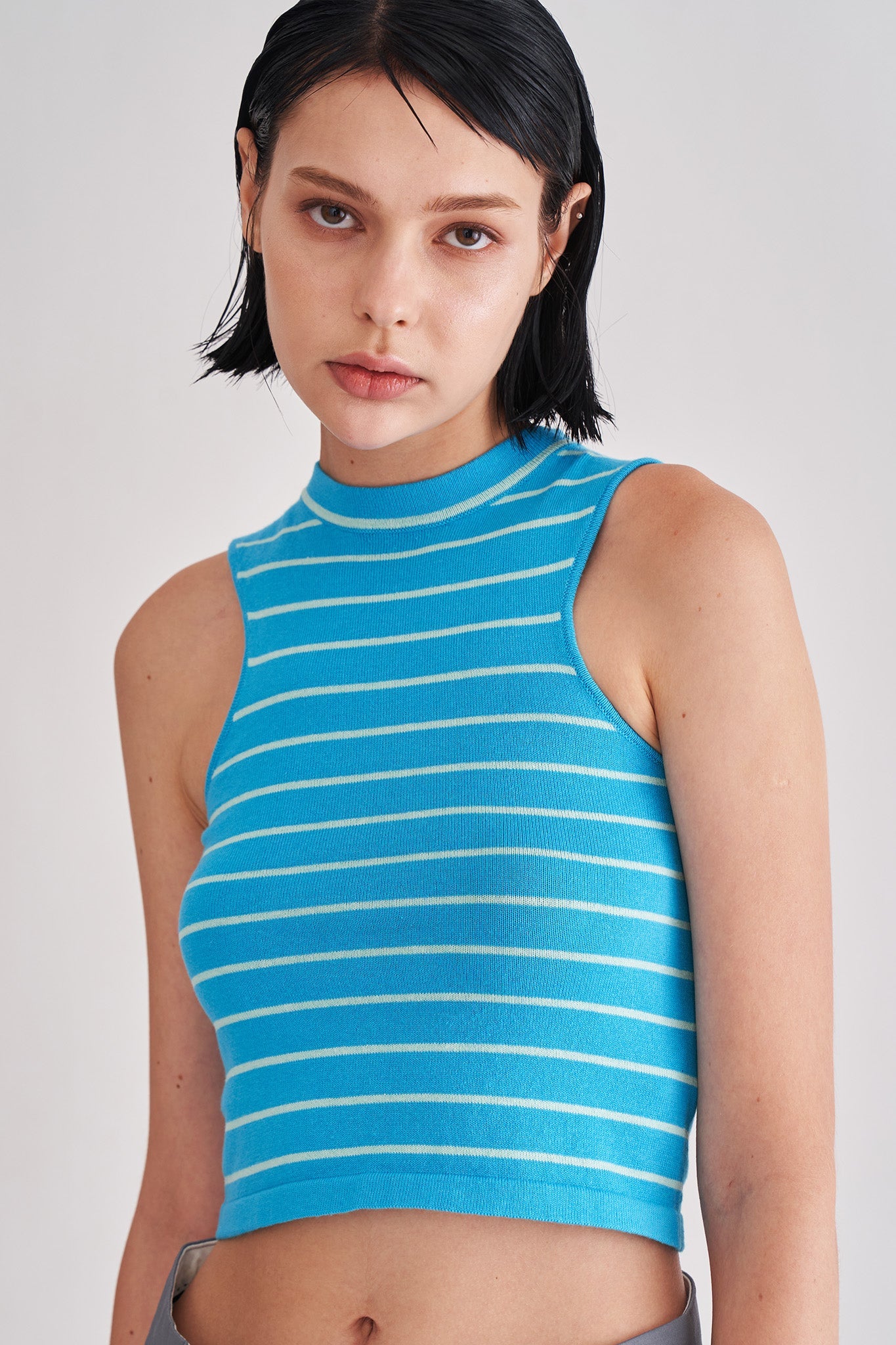 Striped Knit Tank Top