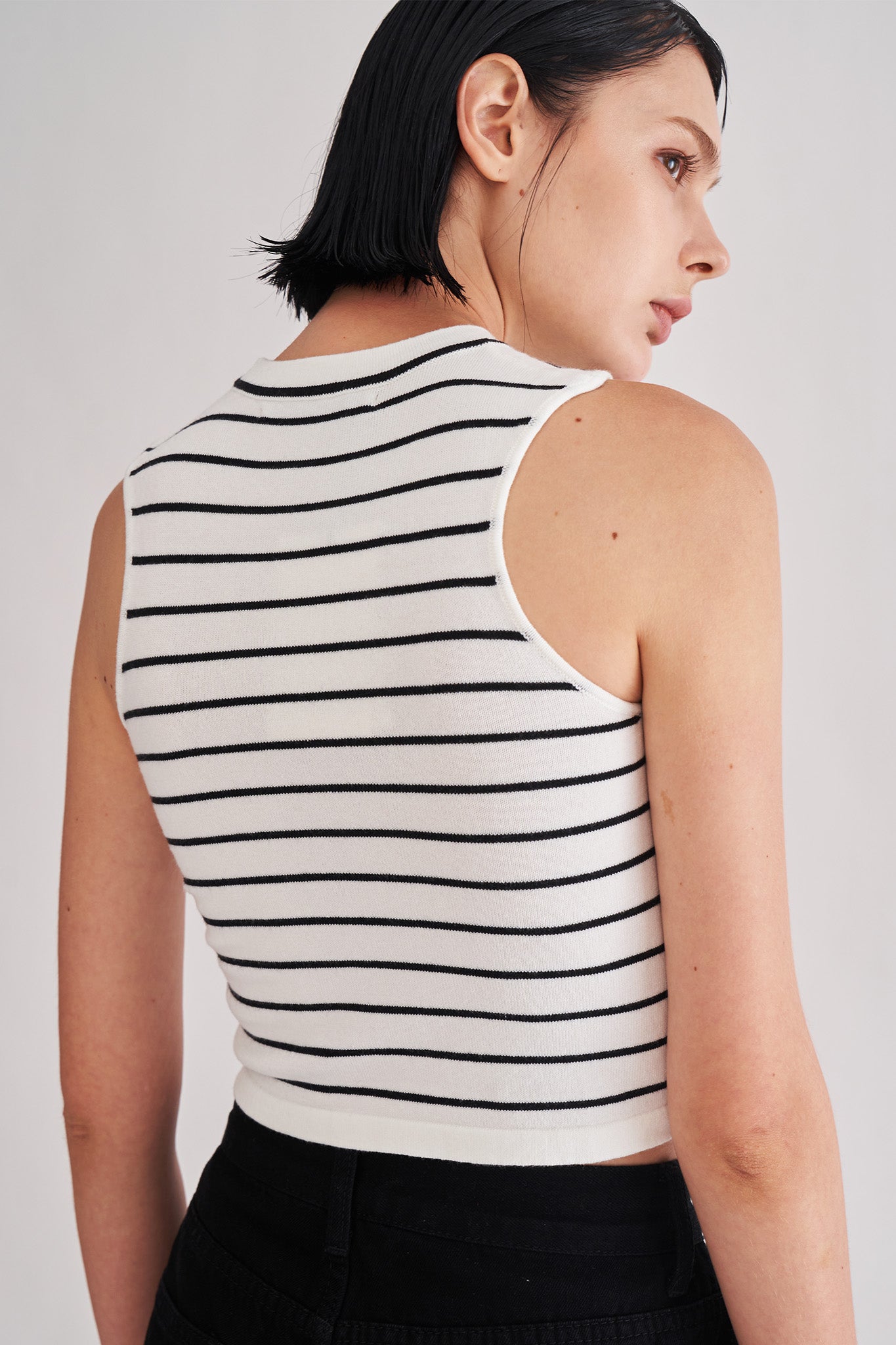 Striped Knit Tank Top
