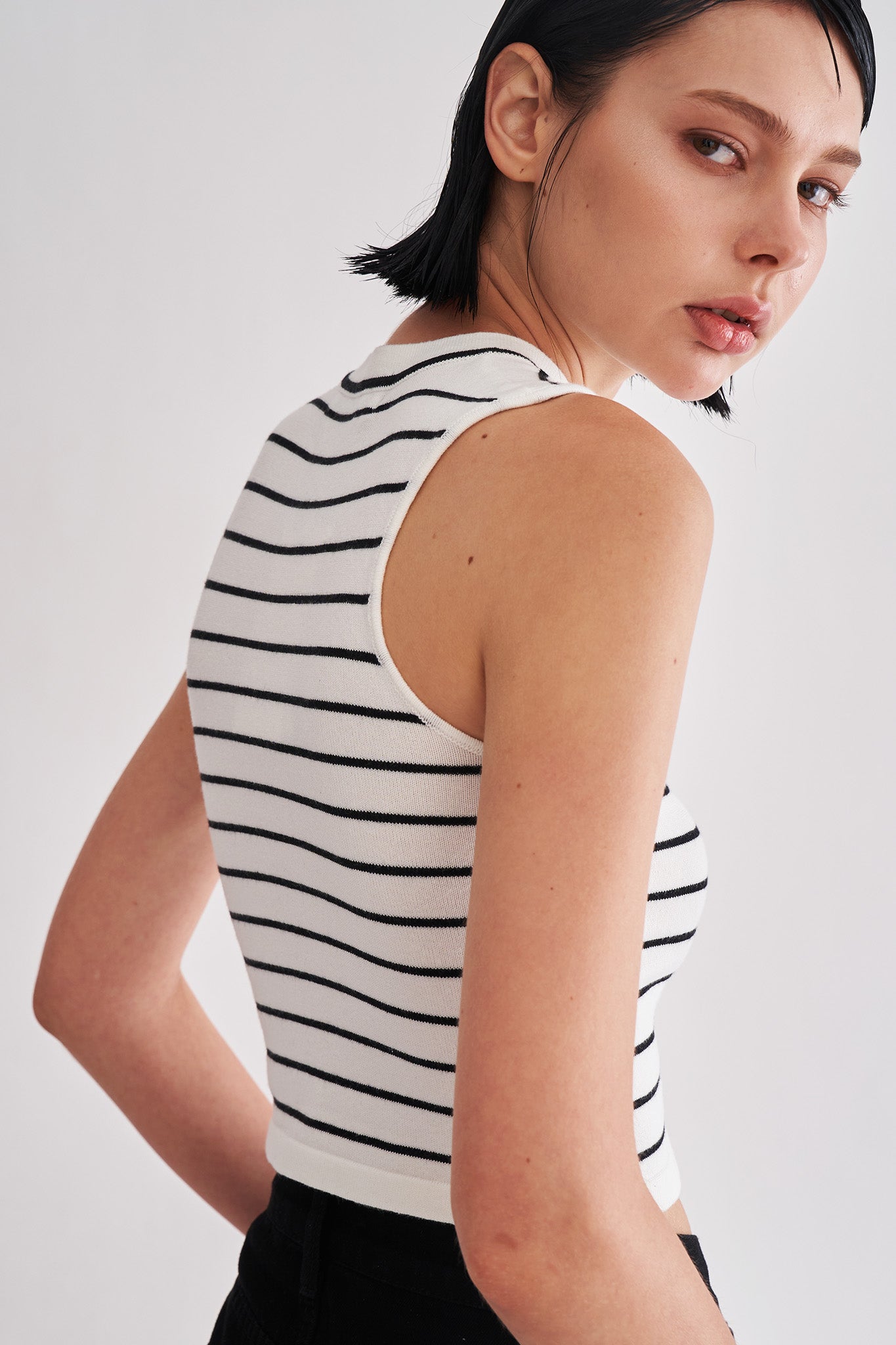 Striped Knit Tank Top