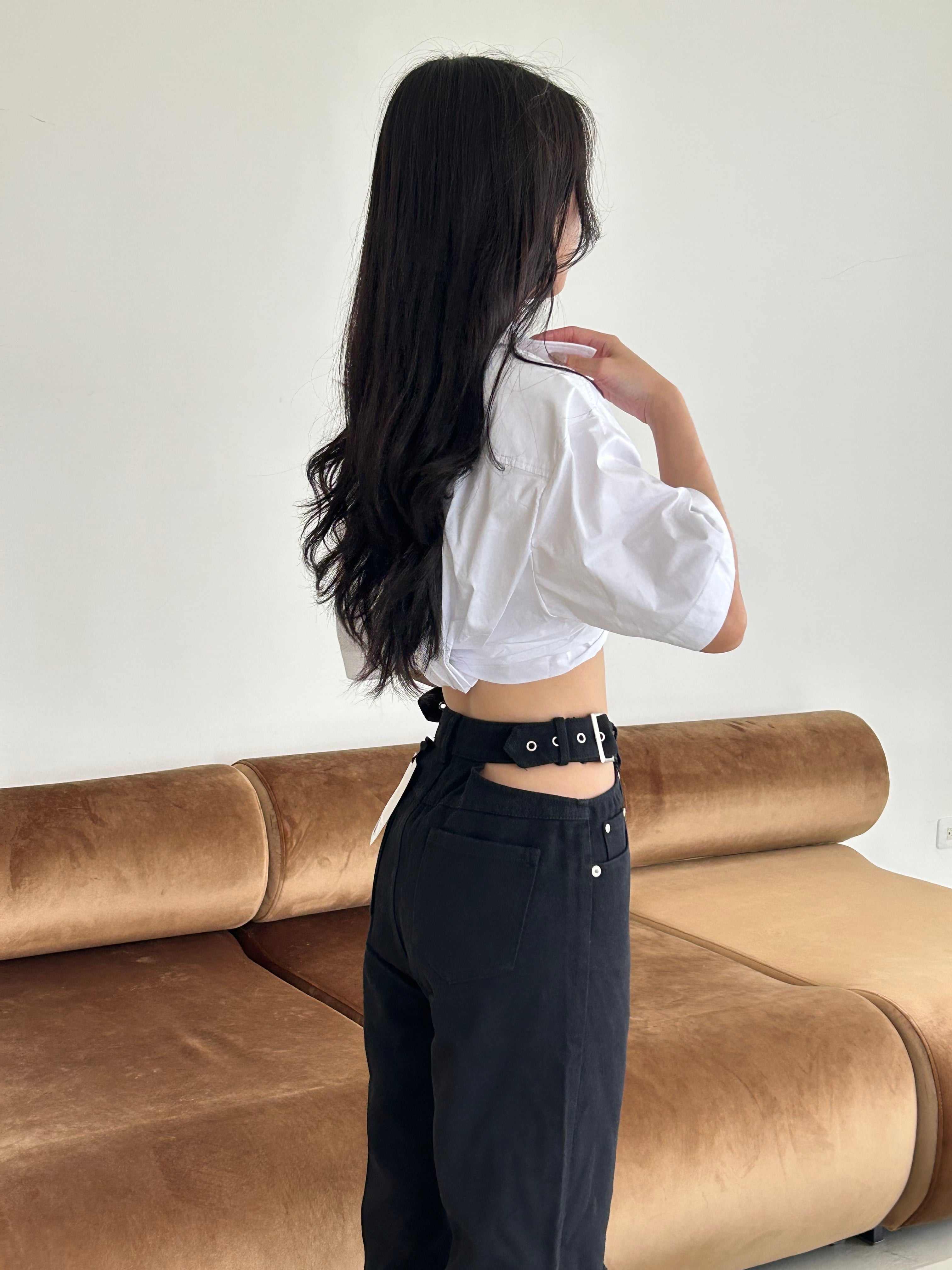 Cut-Out Cargo Pants