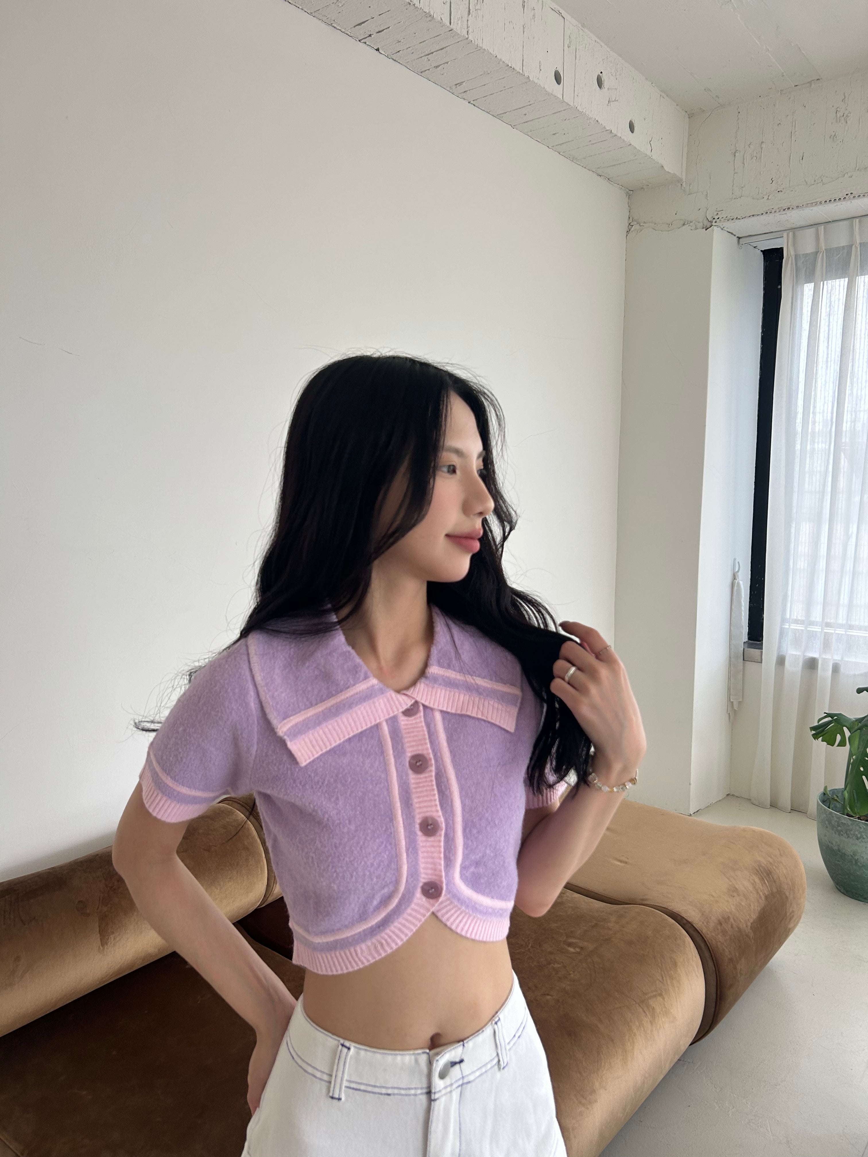 CROPPED KNITTED TOP