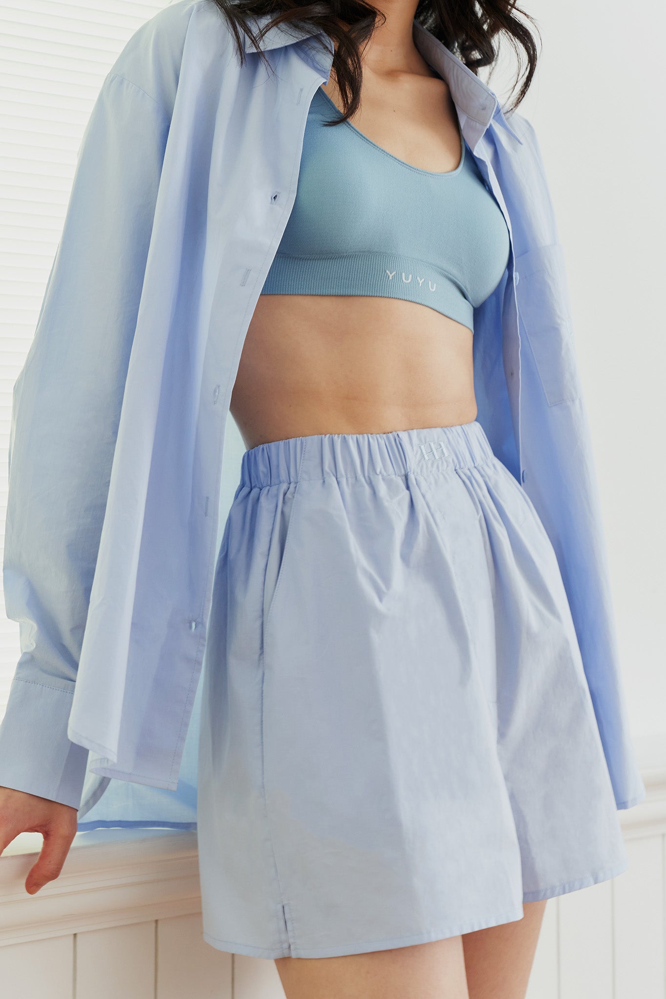 品牌LOGO長袖襯衫套裝<br>H Logo Cotton Shirt Set