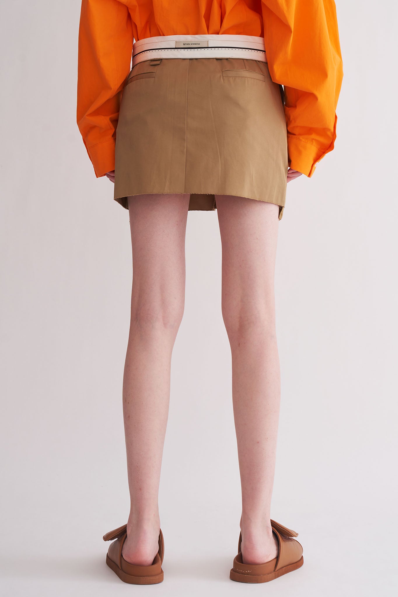 Foldable Low-Rise Mini Skirt